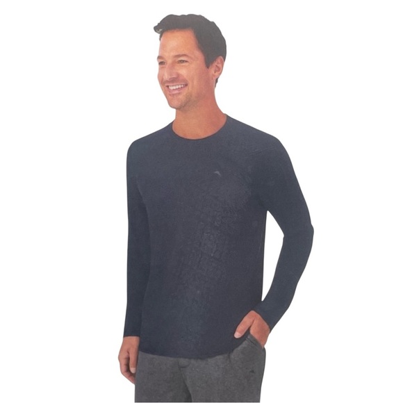 Tommy Bahama Men's Long Lounge Set Size: L or XL Blue and Gray - Picture 10 of 12